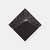Schwarz-Weiß-Sparkling-Diamantspinnen-Web Serviette (Ecke)
