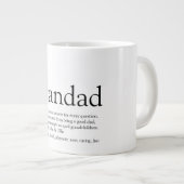 Schwarz-Weiß-Spaß Großoper Definition Jumbo-Tasse (Vorderseite Rechts)