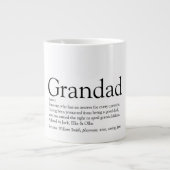 Schwarz-Weiß-Spaß Großoper Definition Jumbo-Tasse (Vorderseite)