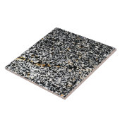 Schwarz-Weiß-Speckling-Rock-Foto Keramik Tile Fliese (Seite)