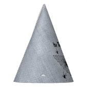 Schwarz-Weiß-Spider in dreieckigem Web Partyhütchen (Links)