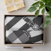 Schwarz-Weiß-Spiderweb-Patchwork-Halloween-Party Seidenpapier (Geschenk)