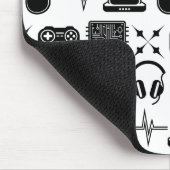 Schwarz-Weiß-Spiel Mousepad (Ecke)