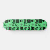 Schwarz-Weiß-Spiel Skateboard (Horizontal)
