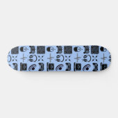 Schwarz-Weiß-Spiel Skateboard (Horizontal)