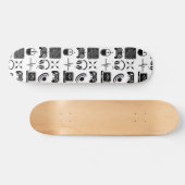 Schwarz-Weiß-Spiel Skateboard (Horizontal)