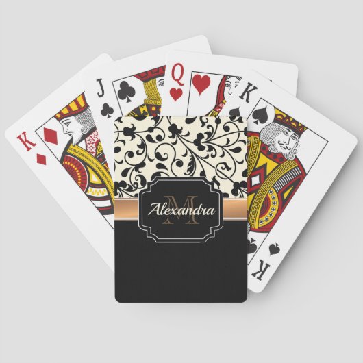 Schwarz/Weiß Spielkarten (Rückseite)