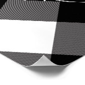 Schwarz-Weiß-Spinnennetz-Patchwork Halloween Poster (Ecke)