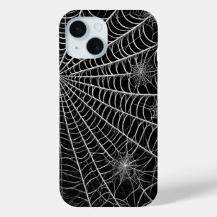 Schwarz-Weiß-Spinnennetze WebHalloween Case-Mate iPhone Hülle