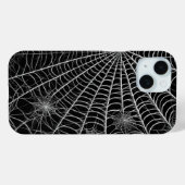 Schwarz-Weiß-Spinnennetze WebHalloween Case-Mate iPhone Hülle (Rückseite (Horizontal))