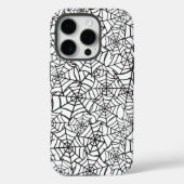 Schwarz-Weiß-Spinnennetzmuster Case-Mate iPhone Hülle (Rückseite)
