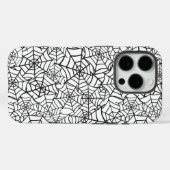 Schwarz-Weiß-Spinnennetzmuster Case-Mate iPhone Hülle (Rückseite (Horizontal))