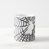 Schwarz-Weiß-Spinnwebseiten Kaffeetasse (Mittel)