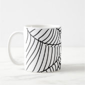 Schwarz-Weiß-Spinnwebseiten Kaffeetasse (Links)