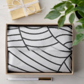 Schwarz-Weiß-Spinnwebseiten Seidenpapier (Geschenk)