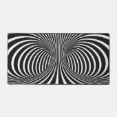 Schwarz-Weiß-Spiral Schreibtischunterlage (Vorderseite)