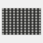Schwarz-Weiß-Spirale Geschenkpapier Set (Vorderseite)