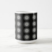 Schwarz-Weiß-Spirale Kaffeetasse (Mittel)