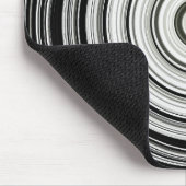 Schwarz-Weiß-Spirale Mousepad (Ecke)