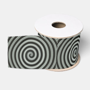 Schwarz-Weiß-Spirale Ripsband