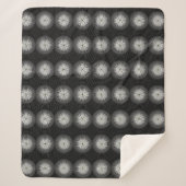 Schwarz-Weiß-Spirale Sherpadecke (Vorderseite)