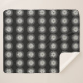 Schwarz-Weiß-Spirale Sherpadecke (Vorderseite (Horizontal))