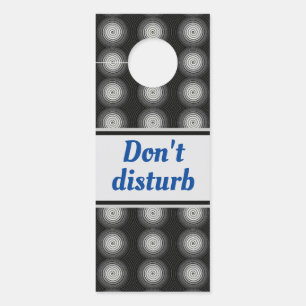 Schwarz-Weiß-Spirale Türanhänger