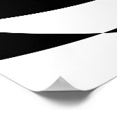 Schwarz-Weiß-Spiralen Poster (Ecke)
