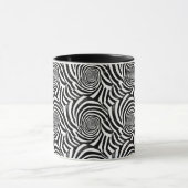 Schwarz-Weiß-Spiralen Tasse (Zentrum)