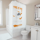 Schwarz-Weiß-Spitz Duschvorhang (Beispiel)