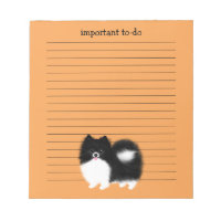 Schwarz-Weiß-Spitz mit benutzerdefiniertem Text