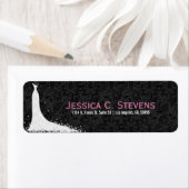 Schwarz-Weiß-Spitzen-Hochzeitskleid Design 2 (Insitu)