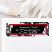 Schwarz-Weiß-Spitzen-Hochzeitstempel (Insitu)