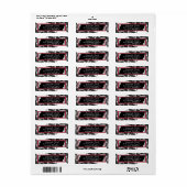 Schwarz-Weiß-Spitzen-Hochzeitstempel (Vorne)