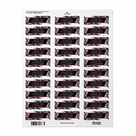 Schwarz-Weiß-Spitzen-Hochzeitstempel (Vorne)