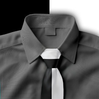 Schwarz-Weiß-Split-Farbd design Krawatte