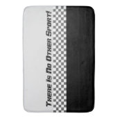 Schwarz-Weiß-Sport Badematte (Vorderseite Vertikal)