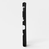 Schwarz-Weiß-Spotty-Design. Case-Mate iPhone Hülle (Hinten/Links)
