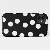 Schwarz-Weiß-Spotty-Design. Case-Mate iPhone Hülle (Rückseite (Horizontal))