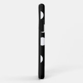 Schwarz-Weiß-Spotty-Design. Case-Mate iPhone Hülle (Hinten/Rechts)