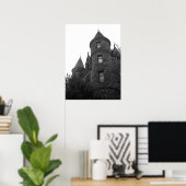 Schwarz-Weiß-Stadt Poster (Heimbüro)