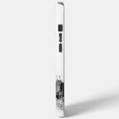 Schwarz-Weiß-Stadt-Skyline Case-Mate iPhone Hülle (Rückseite / Links)