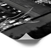 Schwarz-Weiß-Stadtbild 13 Poster (Ecke)
