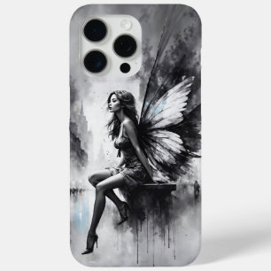 Schwarz weiß städtisches Leben surrealer Märchen S Case-Mate iPhone Hülle