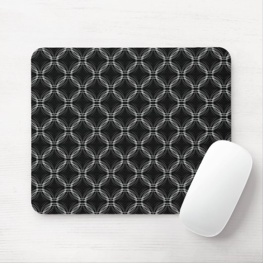 Schwarz-Weiß Stadtlandschaft Elegante Mousepad (Mit Mouse)
