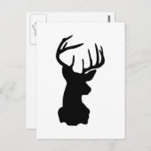 Schwarz-Weiß-Stag Postkarte (Vorne/Hinten)