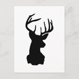 Schwarz-Weiß-Stag Postkarte