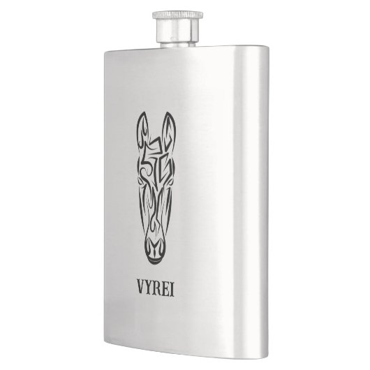 Schwarz-Weiß-Stamm Flachmann (Links)