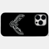 Schwarz-Weiß-Stamm-Fliegenschale Case-Mate iPhone Hülle (Rückseite (Horizontal))