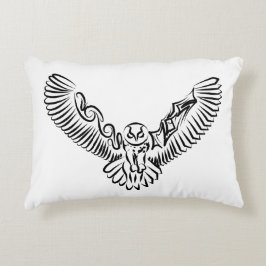 Schwarz-Weiß-Stamm-Fliegenschale Dekokissen